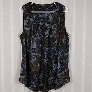 Adrianna Papell Floral Top Blouse Women's XL